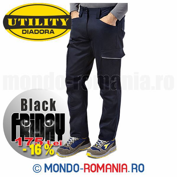 Pantaloni de lucru cu elastan - Pantaloni flexibili DIADORA CARGO STRETCH 